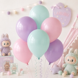Pastel Turquoise, Lavender & Light Pink 12